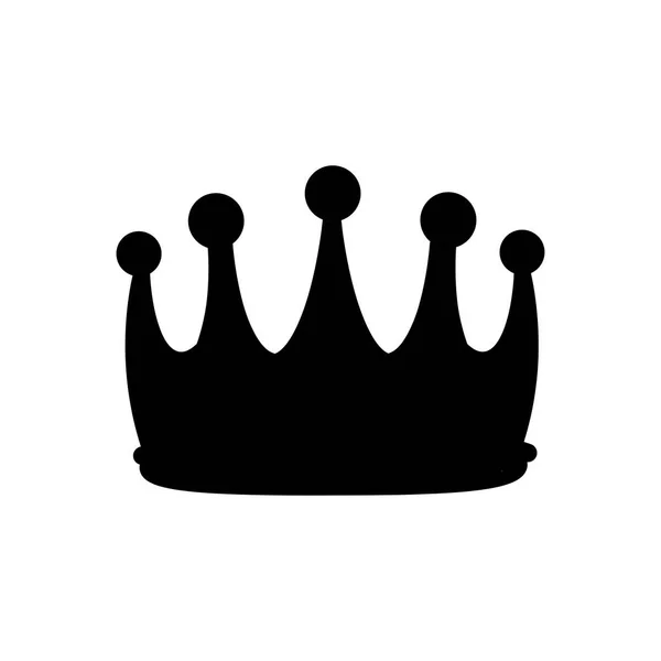 Silhouette royal crown icon. Design element. Vector. — Stock Vector