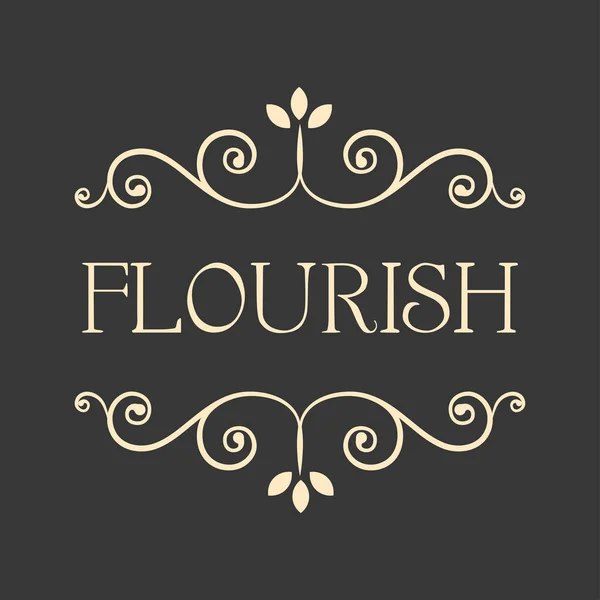 Molduras decorativas. Flourish page divisores, redemoinhos, elemento de design filigrana caligráfica. Role o corpete de elegância. Convite de casamento, cartão de férias, cartão de saudação. Vetor . — Vetor de Stock