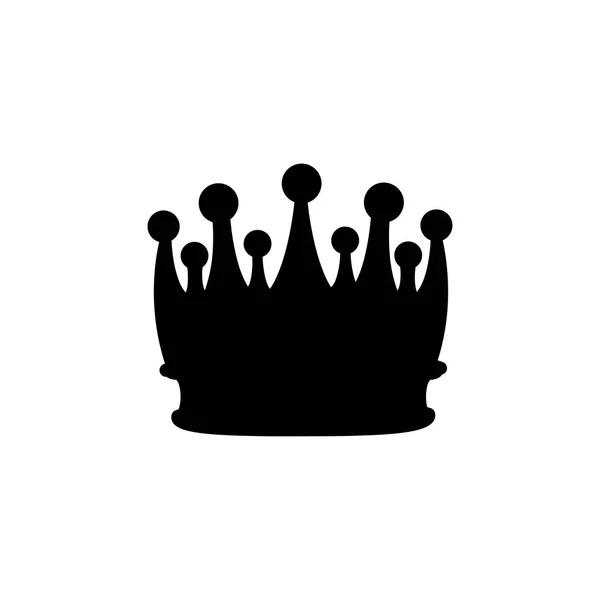 Silhouette couronne royale. Élément design. Vecteur . — Image vectorielle