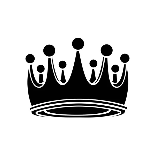 Crown silhouette. Royal symbol. Design element. Vector illustration. — Stock Vector