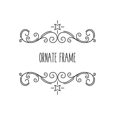 Süslü çerçeveler, kaligrafi çiçek öğeleri. Swirls, bukleler, kaydırır. Sınır güzelleşmek. Sayfa bölücüler. Tebrik kartı, düğün davetiyesi. Vektör.