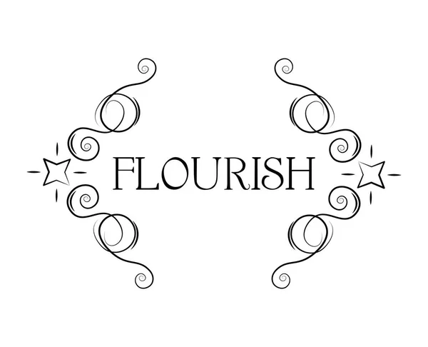 Kalligrafischer Rahmen, dekoratives Blütenmuster. klassisches florales Vintage Design Element. Seite filigrane Dekoration, Bordüre, Trennwand. Menüdesign, Hochzeitseinladung, Grußkarte. Vektor. — Stockvektor