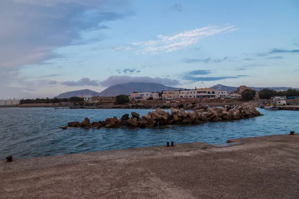 Nascer Sol Praia Monolithos Ilha Santorini Grécia — Fotografia de Stock