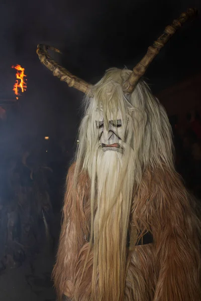 Teufelskrampus Bei Einer Parade Tschechien — Stockfoto