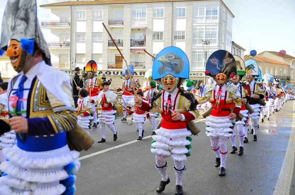 Verin Spagna Febbraio 2018 Carnevale Verin Galizia Spagna Uno Dei — Foto Stock