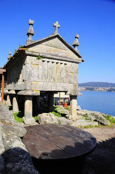 Combarro Galicia Spanya Güzel Olarak Kabul Edilir Bir Balıkçı Köyü — Stok fotoğraf