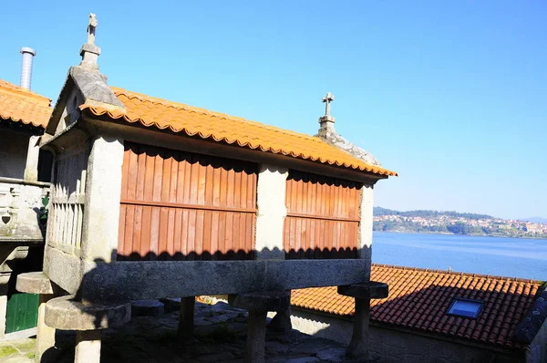 Combarro Galicia Spanya Güzel Olarak Kabul Edilir Bir Balıkçı Köyü — Stok fotoğraf
