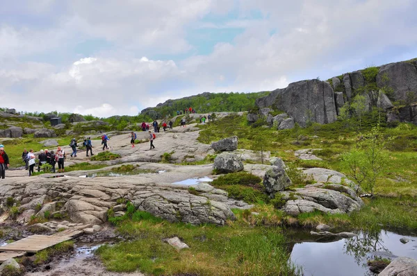 Lysefjord Norway Junio 2017 Imagen De Stock