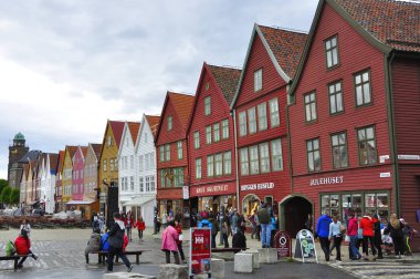 Bergen, Norveç-Haziran sayısı Bergen Norveç şehir