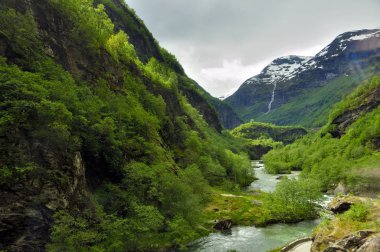 Norveç'te ünlü Flam tren yol sayısı