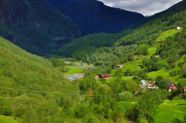 Norveç'te ünlü Flam tren yol sayısı