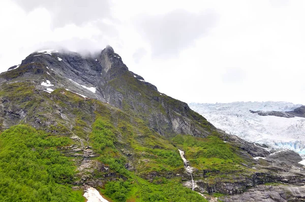 Línguas Geleira Jostedal Norway — Fotografia de Stock