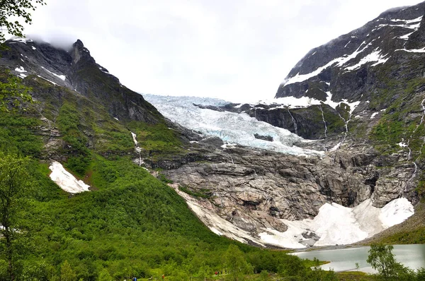Jazyky Jostedálního Ledovce Norsku — Stock fotografie