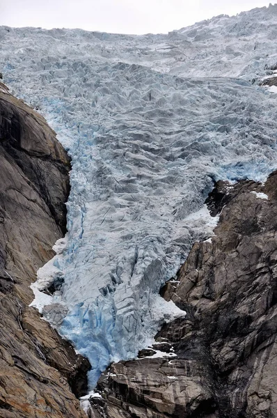 Línguas Geleira Jostedal Norway — Fotografia de Stock