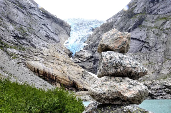 Talen Van Jostedal Gletsjer Noorwegen — Stockfoto