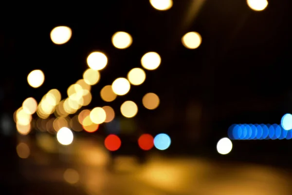 Bokeh Street Light Night — Stock Photo, Image