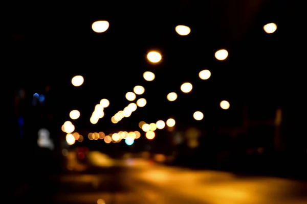 Bokeh Street Light Night — Stock Photo, Image