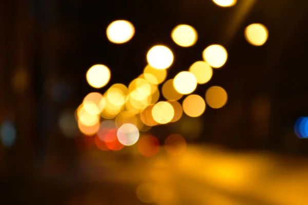 Bokeh Street Light Night — Stock Photo, Image