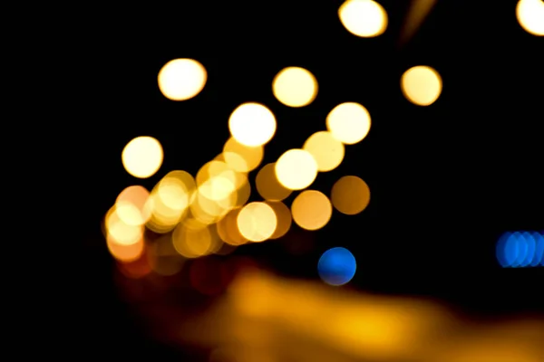 Bokeh Luz Calle Por Noche —  Fotos de Stock