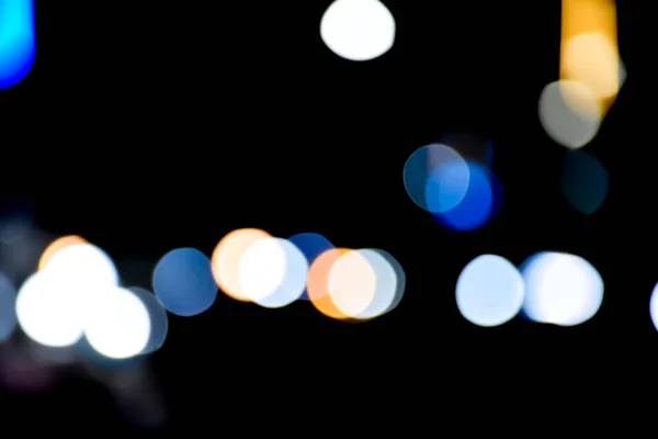 Bokeh Achtergrond Van Straatlicht Nachts — Stockfoto