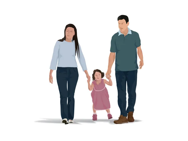 Dia Família Ilustração Vector Gráfico —  Vetores de Stock