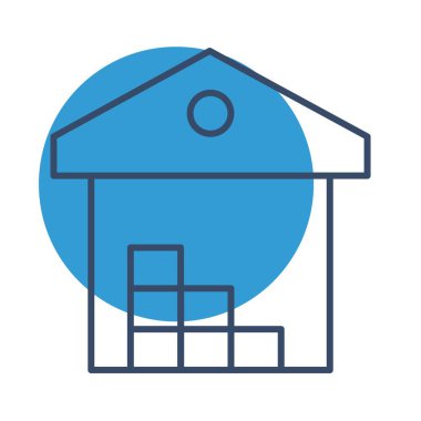 Depo simgesi soyut olarak izole edildi 