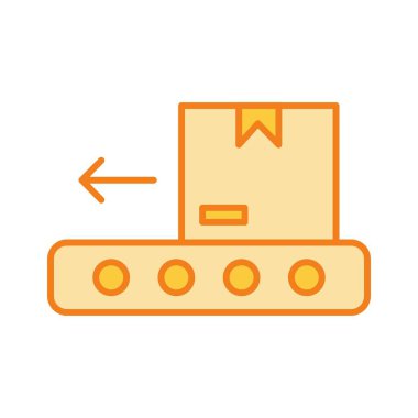 Taşıyıcı simgesi soyut olarak izole edildi 