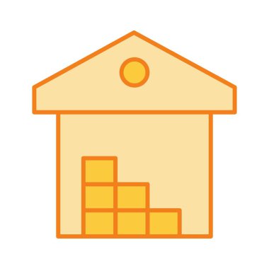 Taşıyıcı simgesi soyut olarak izole edildi 