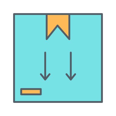 Taşıyıcı simgesi soyut olarak izole edildi 