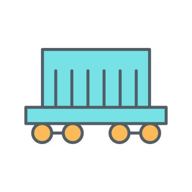 Taşıyıcı simgesi soyut olarak izole edildi 