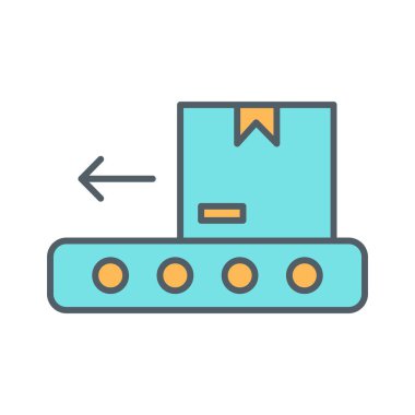 Taşıyıcı simgesi soyut olarak izole edildi 