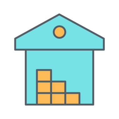 Taşıyıcı simgesi soyut olarak izole edildi 