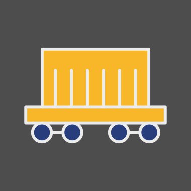 Taşıyıcı simgesi soyut olarak izole edildi 