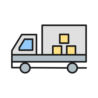 Taşıyıcı simgesi soyut olarak izole edildi 