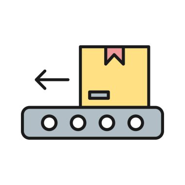 Taşıyıcı simgesi soyut olarak izole edildi 