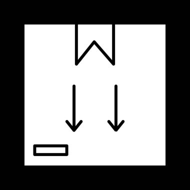Taşıyıcı simgesi soyut olarak izole edildi 