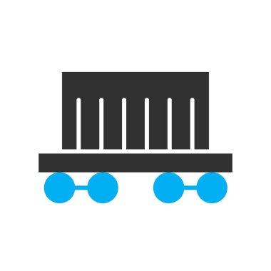 Kargo Treni simgesi soyut bir grupta izole edildi