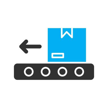 Lojistik Taşıyıcı simgesi soyut bir grupta izole edildi