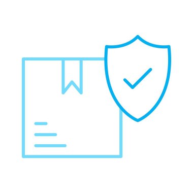  Lojistik Koruma simgesi soyut bir grupta izole edildi