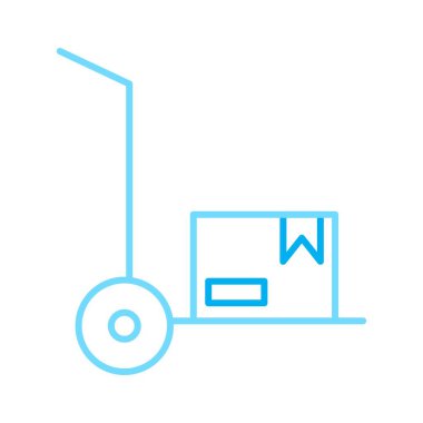 Taşıyıcı simgesi soyut olarak izole edildi 