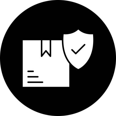  Lojistik Koruma simgesi soyut bir grupta izole edildi