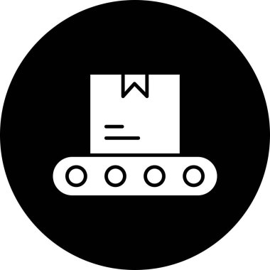 Taşıyıcı simgesi soyut olarak izole edildi 