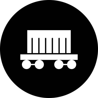 Kargo Treni simgesi soyut bir grupta izole edildi