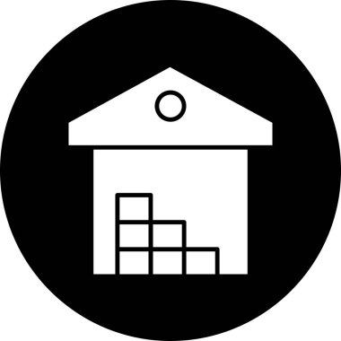 Depo simgesi soyut bir grupta izole edildi