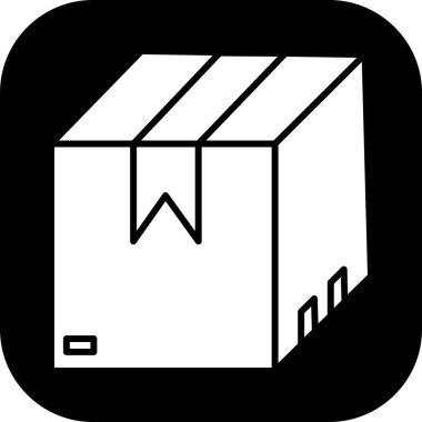 Kutu simgesi soyut bir grupta izole edildi