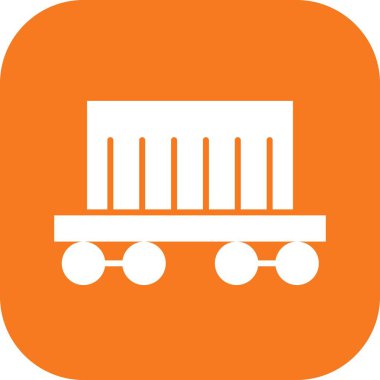 Kargo Treni simgesi soyut bir grupta izole edildi