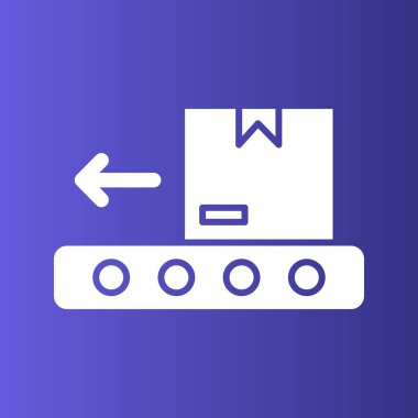 Lojistik Taşıyıcı simgesi soyut bir grupta izole edildi