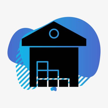 Depo simgesi soyut bir grupta izole edildi