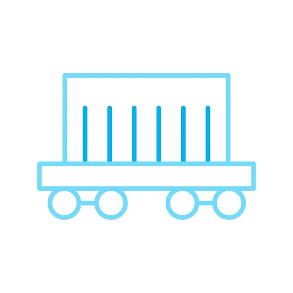 Cargo Train Icon Isolated Abstract Backgroun — Stock Photo, Image