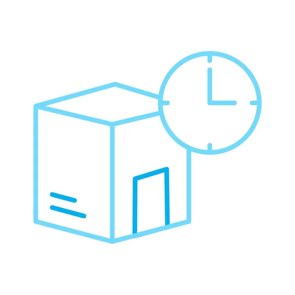 Delivery Time Symbol Isoliert Auf Abstraktem Hintergrund — Stockfoto